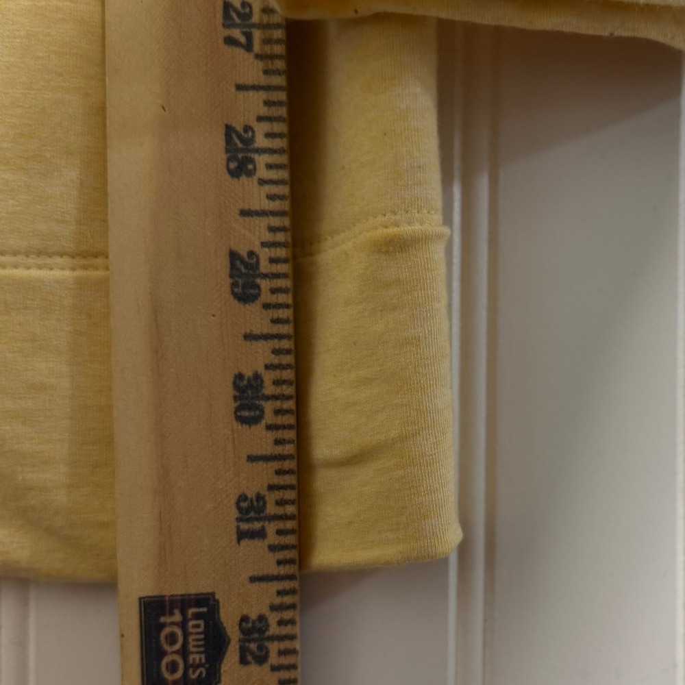 J. Jill Pure Jill Pima Cotton Modal Tunic Top XL Yellow Raglan Long Sleeve - Picture 7 of 10